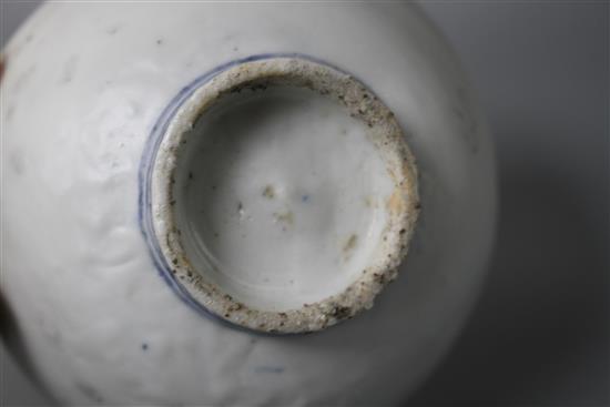 Two Chinese Ming blue and white bowls, Zhangzhou kilns, D. 11cm